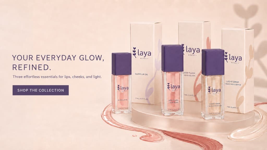Your everyday glow, refined. Three effortless essentials for lips, cheeks, and light. Shop the collection.